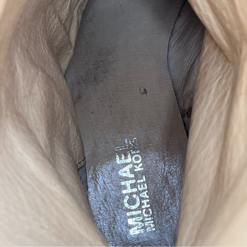 Michael Kors Brown Suede Cowboy Pull On Mid-Calf Pointed Raped Heal Boots 8M - Picture 8 of 14